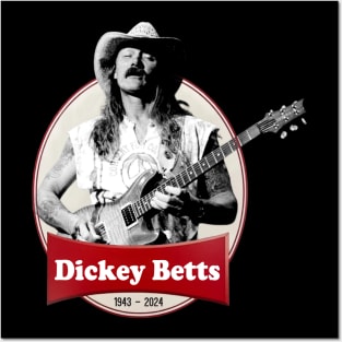 Retro Dickey betts 1943 - 2024 Posters and Art